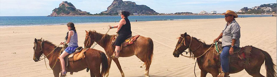 Mexico Pacific Beach Horseback Tour in Stone Island 2