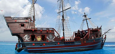 Private Cozumel Pirate Ship Adventure at Sunset