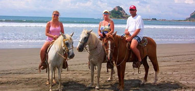 Mexico Pacific Beach Horseback Tour in Stone Island