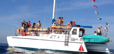 Mazatlan Private Sailing Catamaran Snorkeling in Deer Island