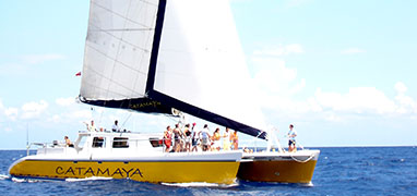 Playa del Carmen Catamaran Snorkel and Sail