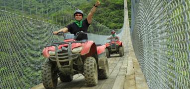 Puente Jorullo en Cuatrimoto o RZR + Aventura de Tirolesa River